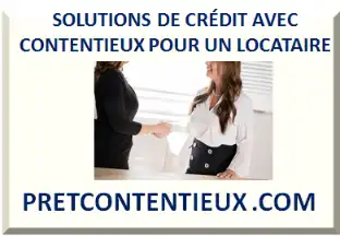 SOLUTIONS DE CRÉDIT AVEC CONTENTIEUX POUR UN LOCATAIRE